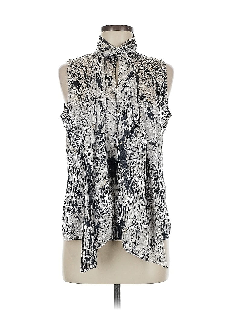 Pre-owned Vince Camuto Sleeveless Blouse In Silver