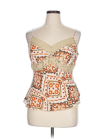 Daisy Fuentes Sleeveless Silk Top (view 1)