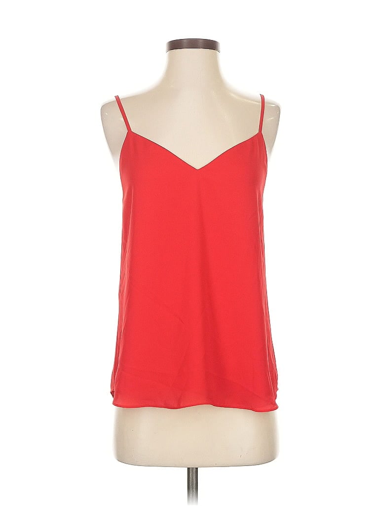 Pre-owned Babaton Tank Top Red Strapless Neckline Tops