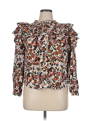 Something Navy Long Sleeve Blouse (view 1)