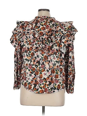 Something Navy Long Sleeve Blouse (view 2)