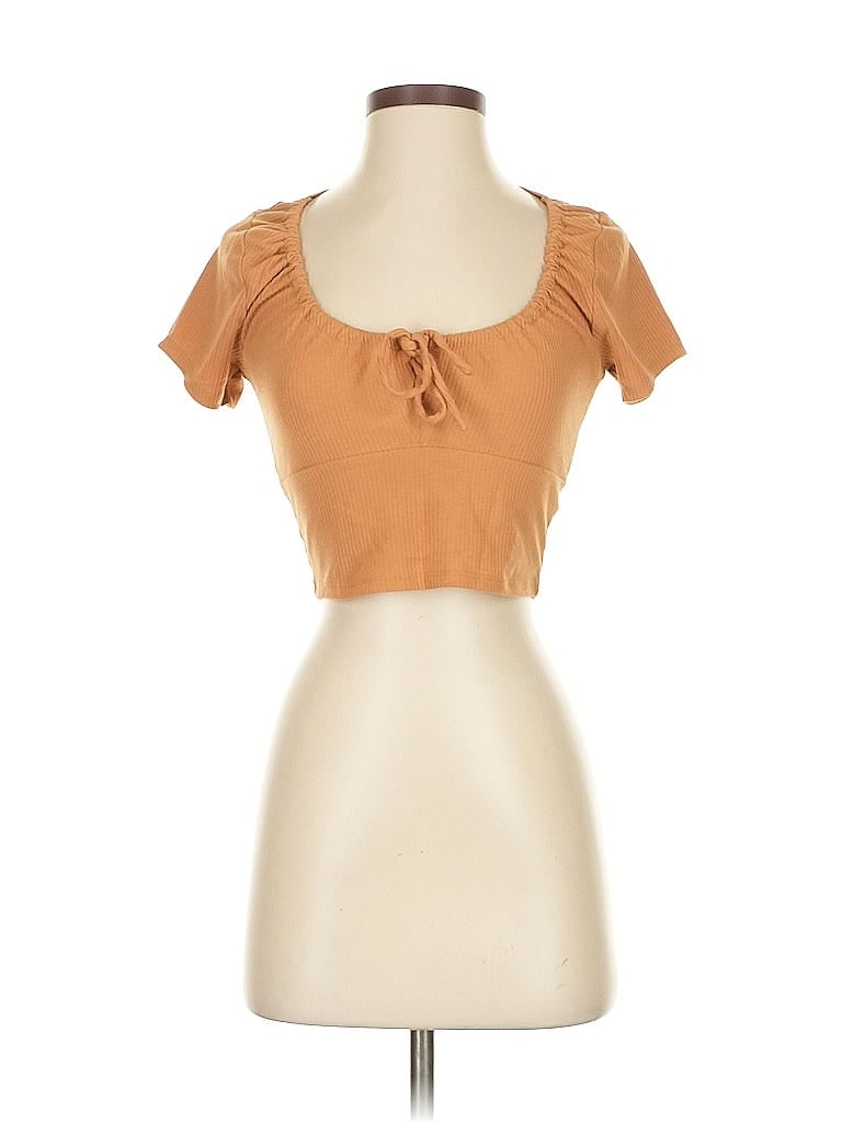 Pre-owned Pac Cares Short Sleeve T-shirt In Brown