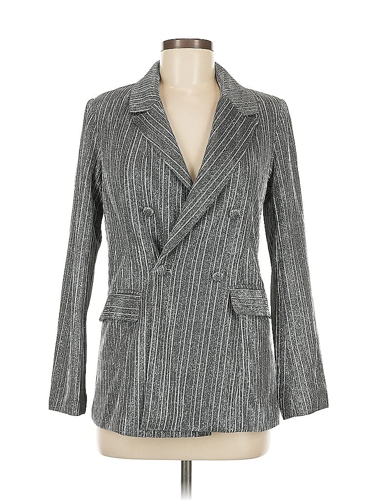 Fate Blazer Jacket In Gray