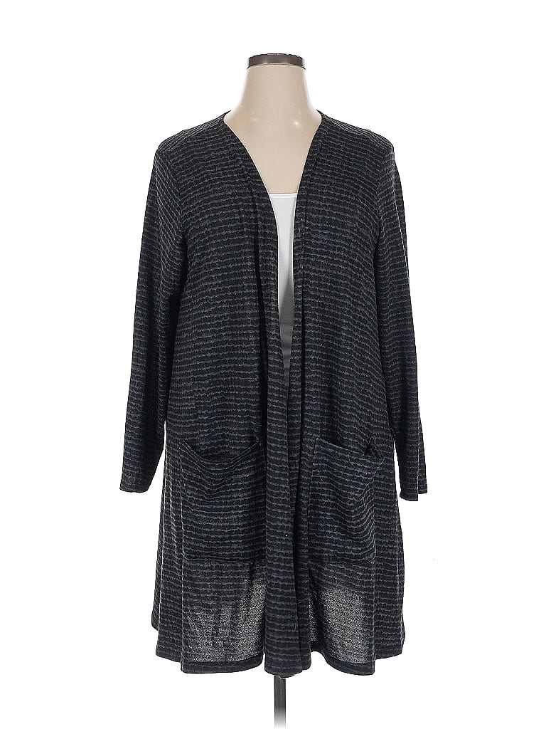 Pre-owned Lularoe Cardigan Sweater In Black