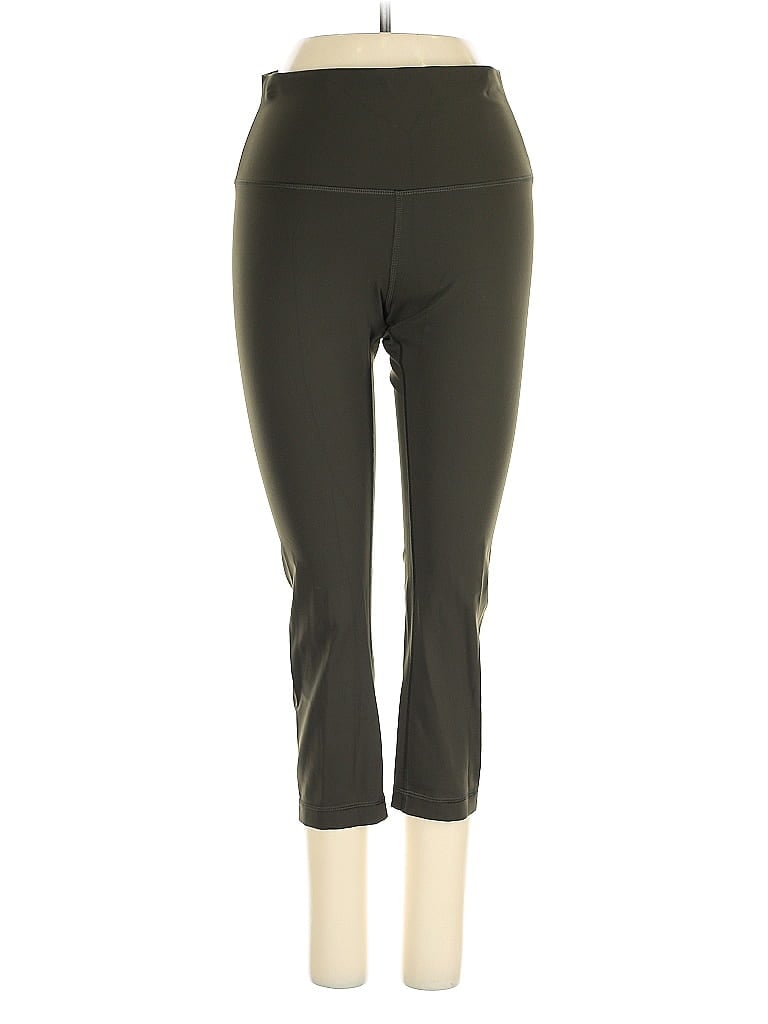 Pre-owned Lululemon Athletica Active Pants In Green