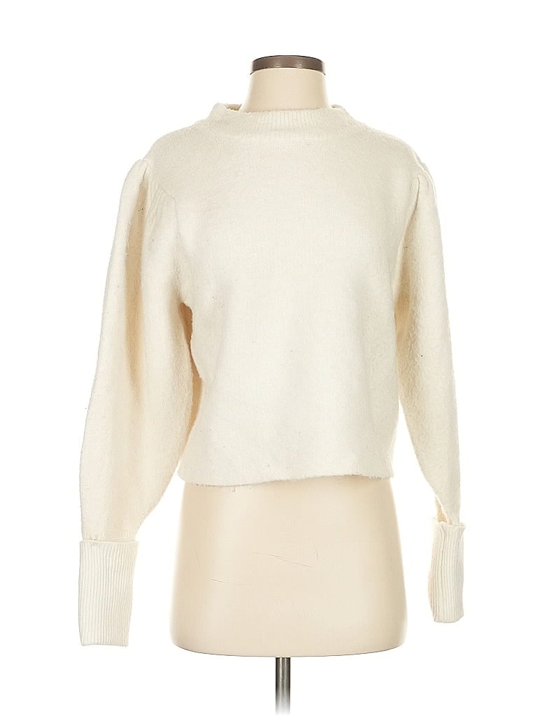 Pre-owned Industry Turtleneck Sweater In White