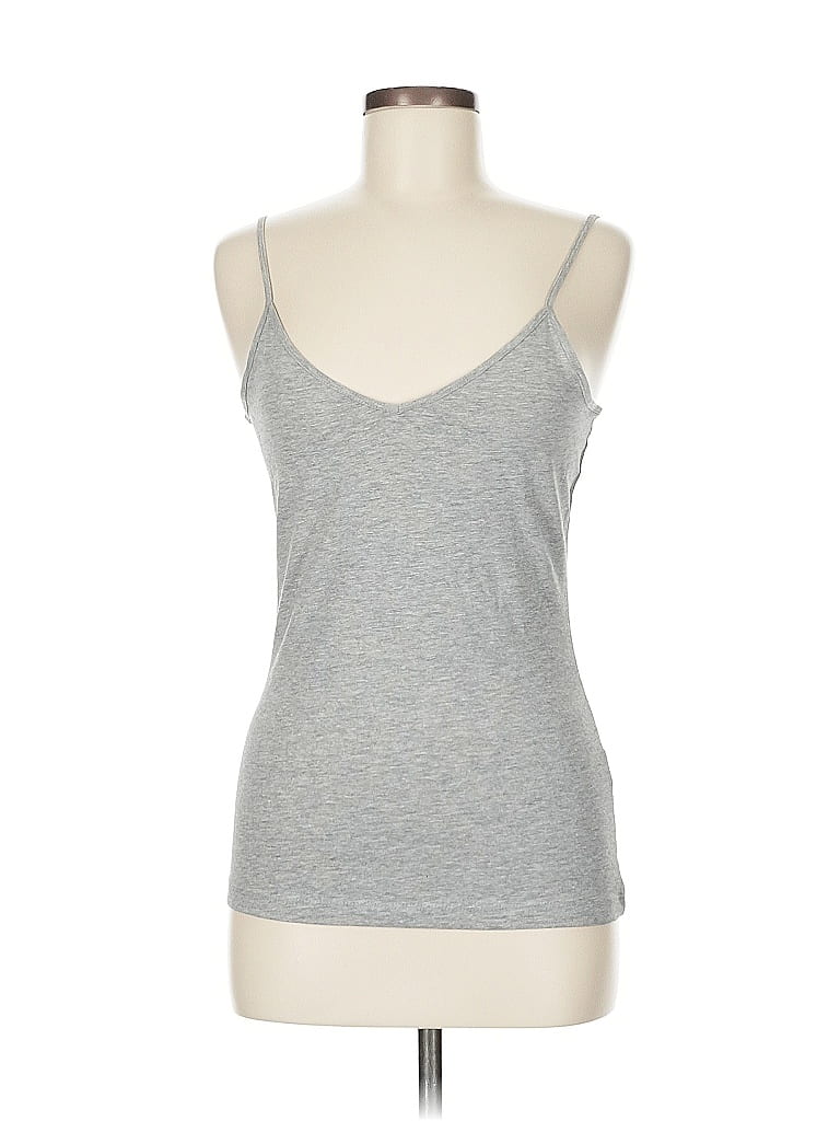 Pre-owned H&m Tank Top Gray Sweetheart Neckline Tops