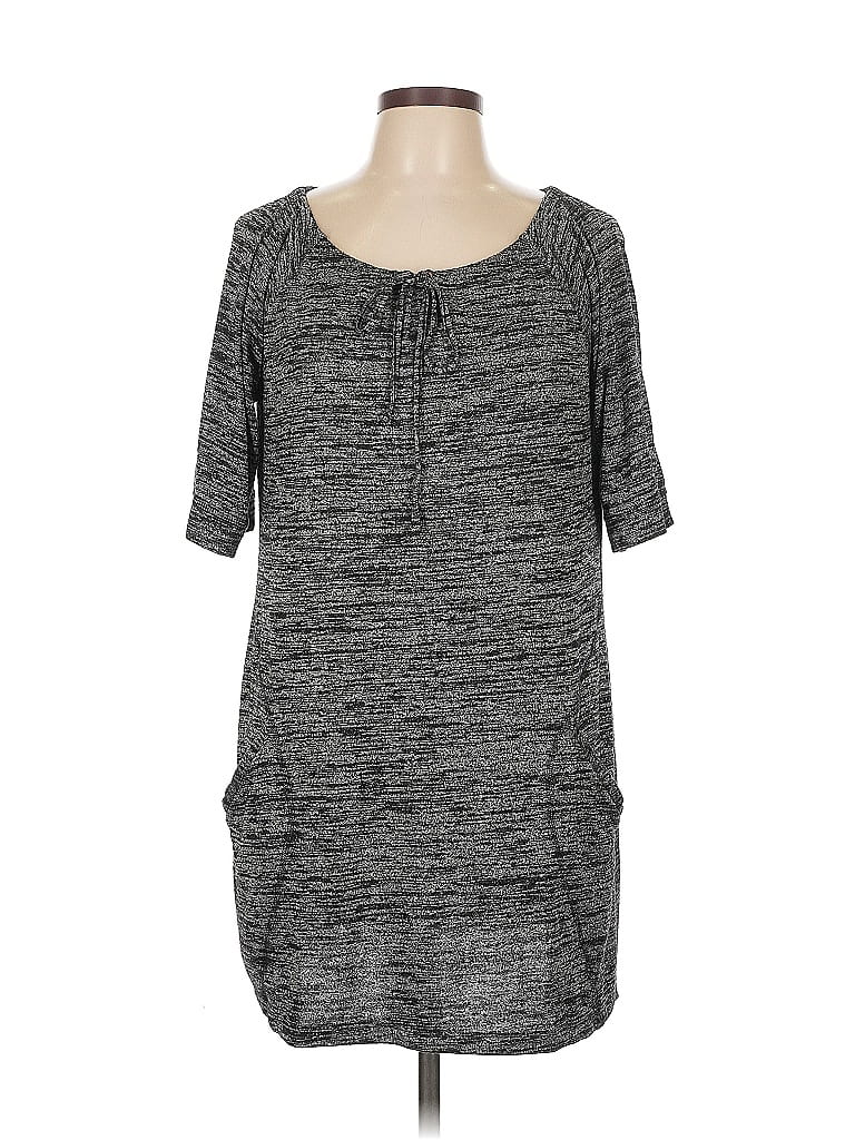 Pre-owned Soma Short Sleeve Henley Shirt In Gray