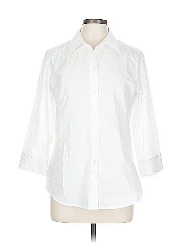 Foxcroft 3/4 Sleeve Button-Down Shirt (view 1)
