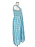 Nicholas 100% Cotton Checkered-gingham Blue Casual Dress Size 12 - photo 3