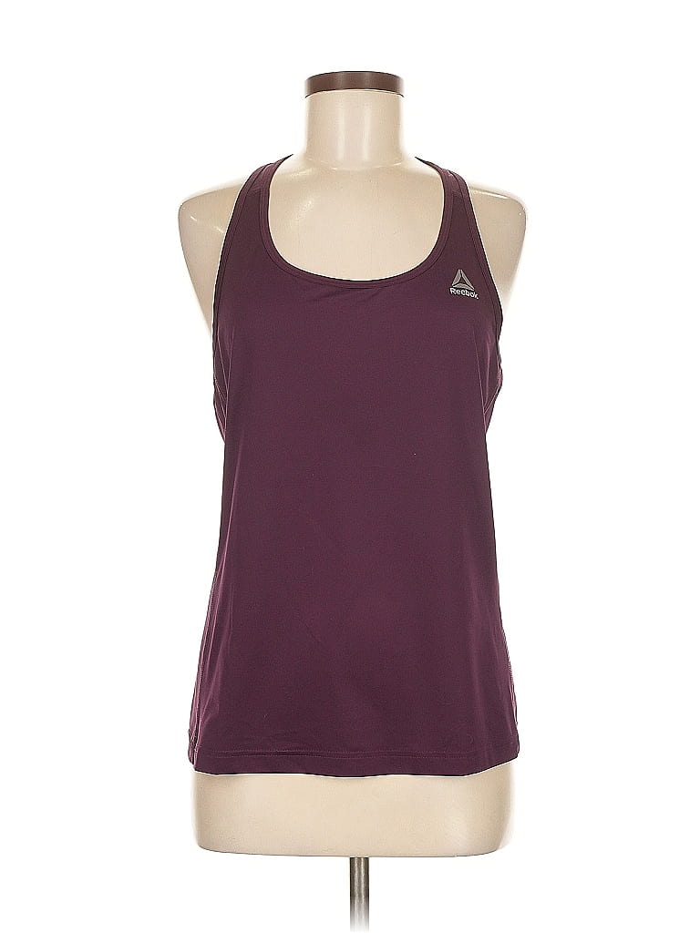 Pre-owned Reebok Active Tank Top In Burgundy