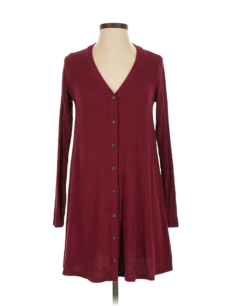 Pre-owned Lulus Casual Dress In Burgundy