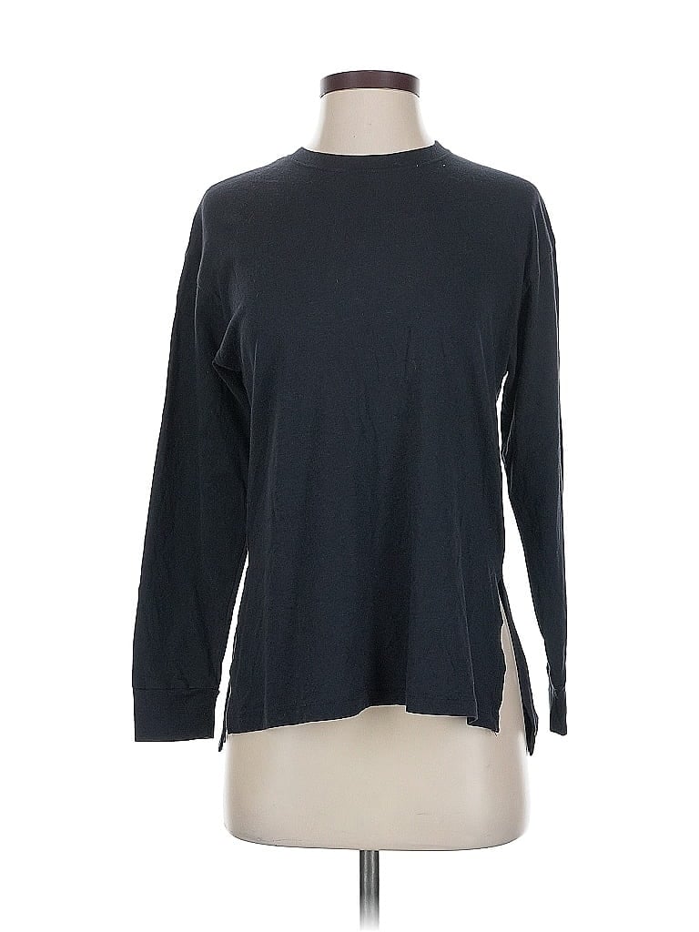 Pre-owned Abercrombie & Fitch 3/4 Sleeve T-shirt In Black