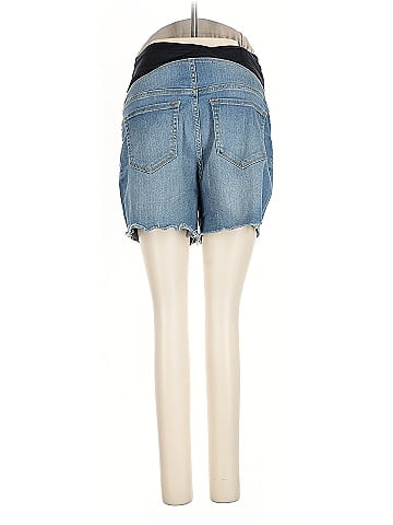 Isabel Maternity Denim Shorts (view 2)