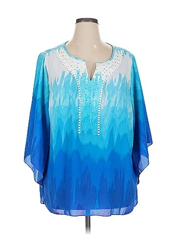 NY Collection 3/4 Sleeve Blouse (view 1)