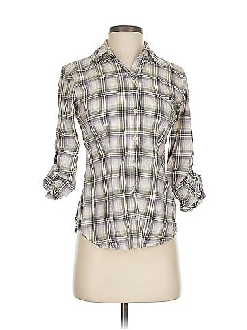 Converse One Star 3/4 Sleeve Button-Down Shirt (view 1)