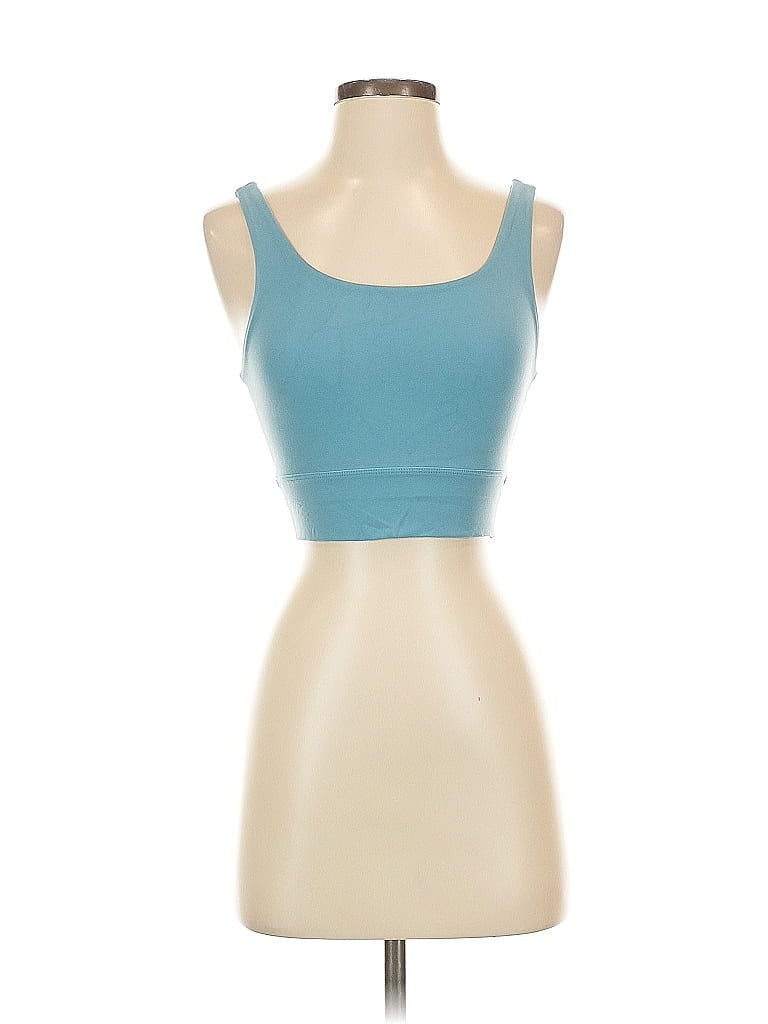Pre-owned Nike Tank Top Blue Strapless Neckline Tops
