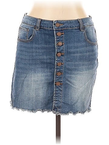 Indigo Rein Denim Skirt (view 1)