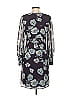 CAbi 100% Polyester Print Gray Casual Dress Size S - photo 2