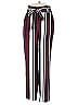 Express 100% Polyester Stripes Red Burgundy Casual Pants Size 00 - photo 1