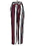 Express 100% Polyester Stripes Red Burgundy Casual Pants Size 00 - photo 2