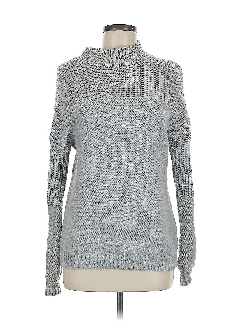 Pre-owned Unbranded Turtleneck Sweater In Gray