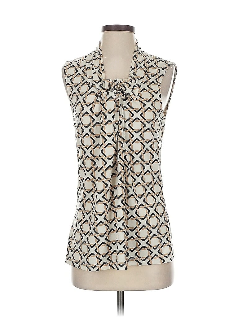 Pre-owned Banana Republic Sleeveless Blouse In White