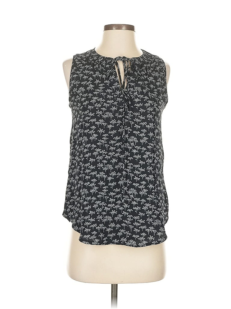 Pre-owned Ann Taylor Loft Sleeveless Blouse In Black