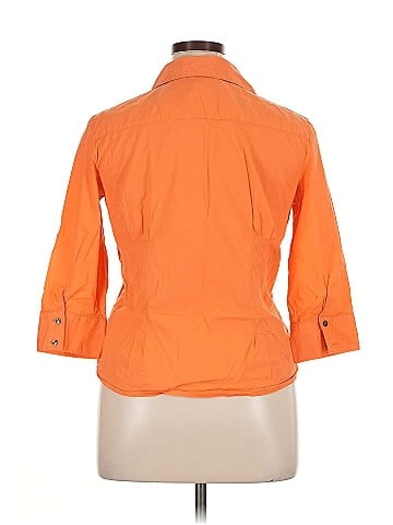 Attention 3/4 Sleeve Button-Down Shirt (view 2)