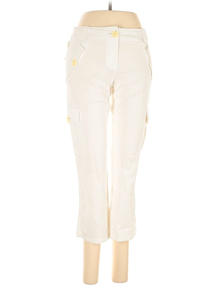 Pre-owned Inc International Concepts Cargo Pants In White