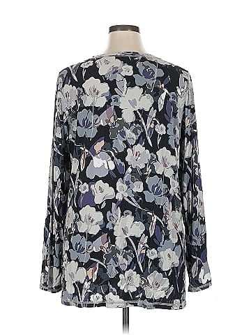 LOGO by Lori Goldstein Long Sleeve Blouse (view 2)
