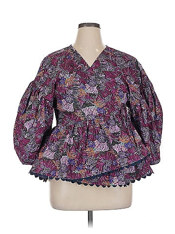 KIKA VARGAS X TARGET 3/4 Sleeve Blouse (view 1)