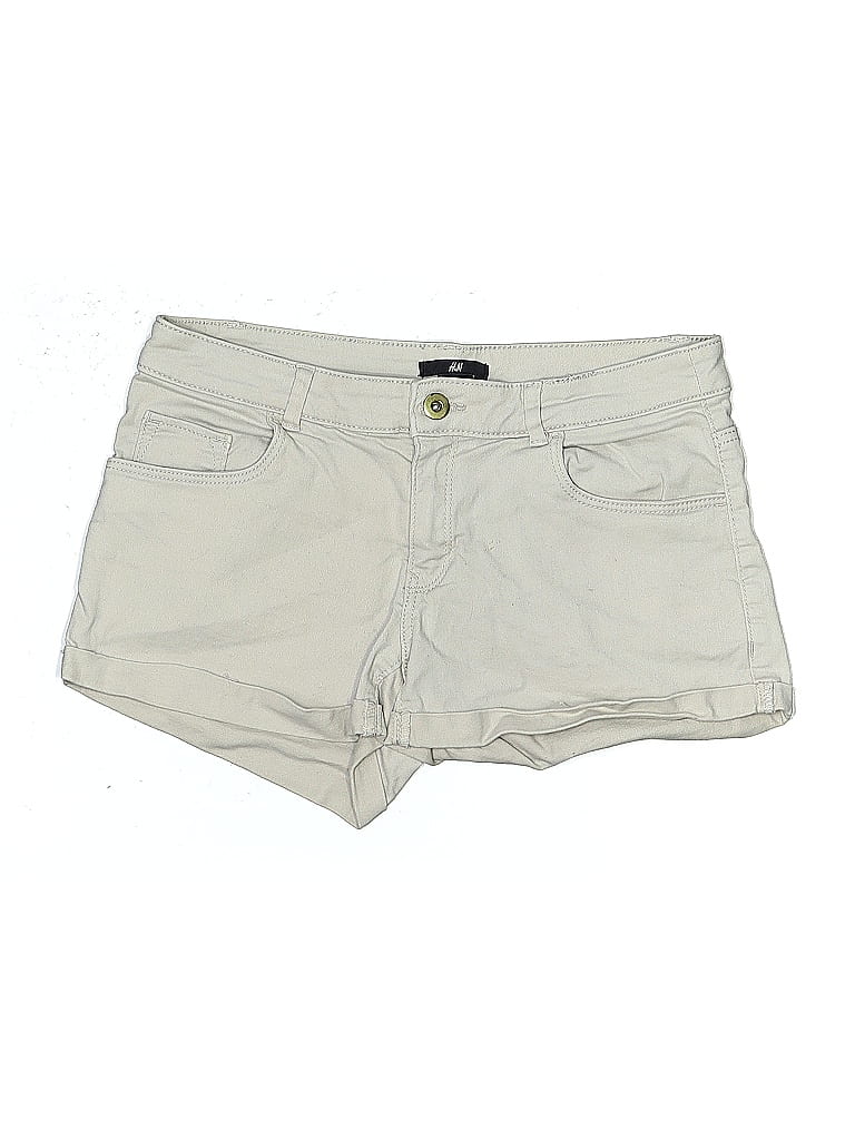 Pre-owned H&m Khaki Shorts In White