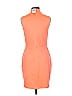 Black Halo Solid Orange Cocktail Dress Size 8 - photo 2