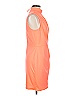 Black Halo Solid Orange Cocktail Dress Size 8 - photo 3