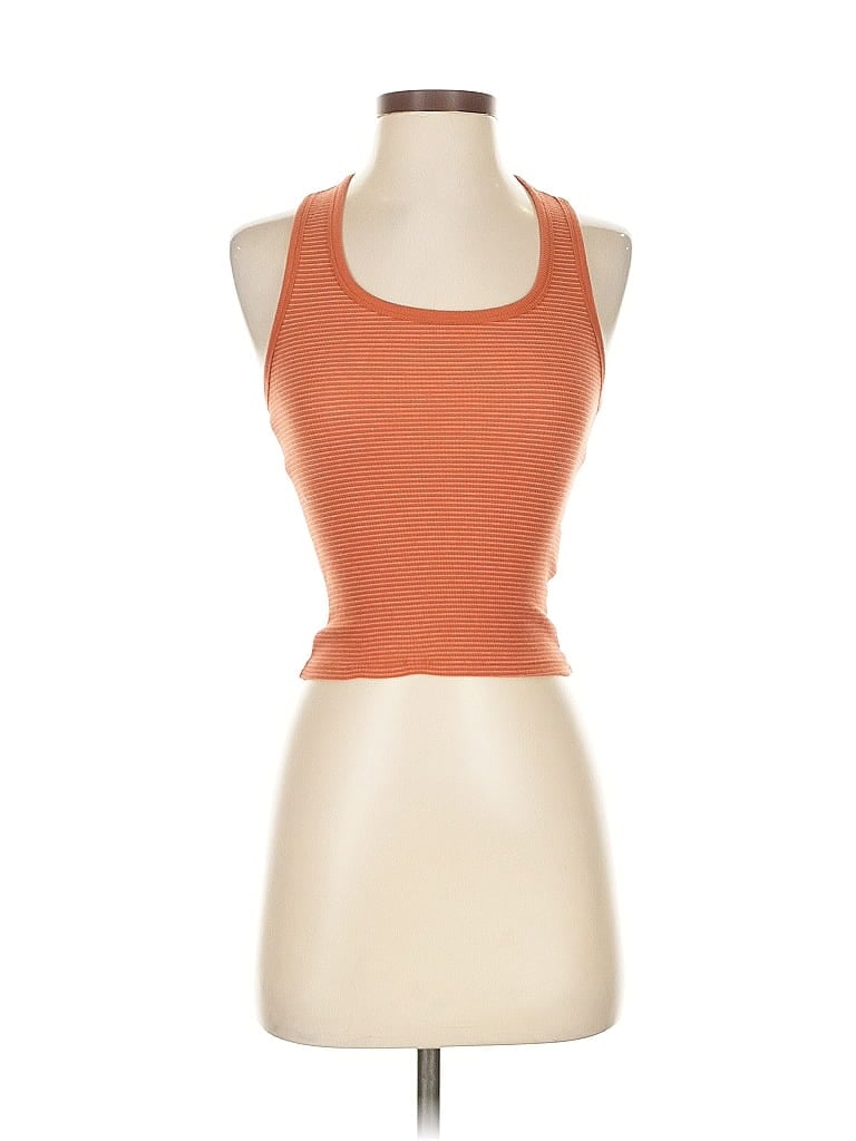 Pre-owned Levi's Tank Top Orange Halter Neckline Tops