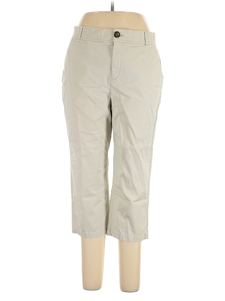 Pre-owned Christopher & Banks Khaki Pant In Brown