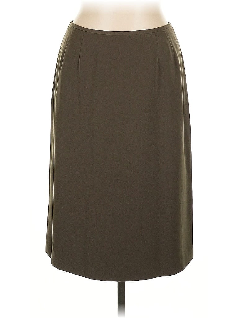 Pre-owned Kasper Formal Skirt In Brown