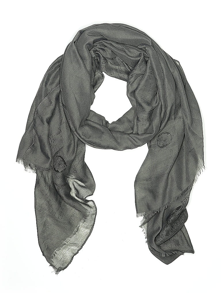 Pre-owned Assorted Brands Scarf In Gray