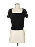Unbranded Black Short Sleeve Top Size 6 - photo 1