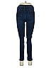 Soho JEANS NEW YORK & COMPANY Solid Blue Jeans Size 6 - photo 2
