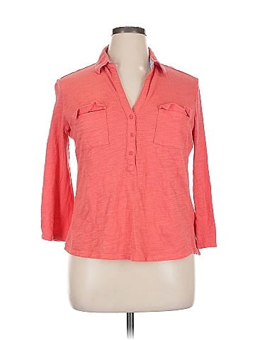 Jones New York 3/4 Sleeve Button-Down Shirt (view 1)