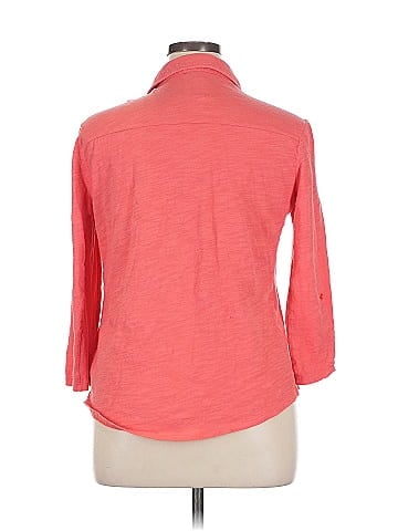 Jones New York 3/4 Sleeve Button-Down Shirt (view 2)