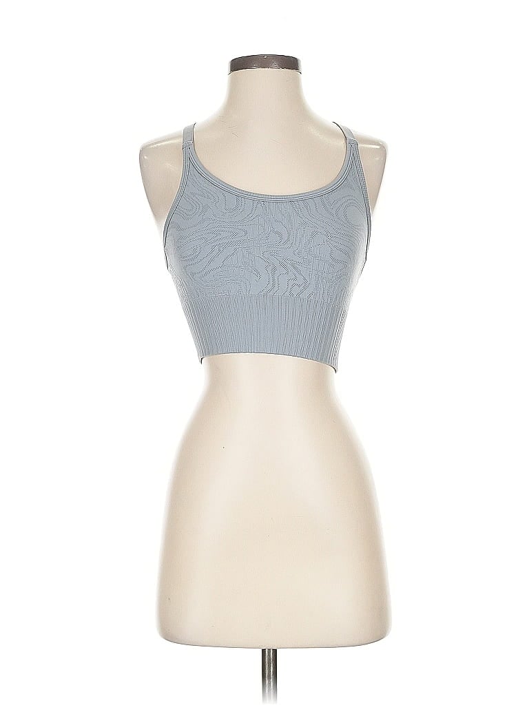 Pre-owned 90 Degree By Reflex Tank Top Blue Halter Neckline Tops