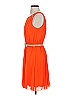 Jessica Simpson 100% Polyester Solid Orange Cocktail Dress Size 2 - photo 5