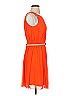 Jessica Simpson 100% Polyester Solid Orange Cocktail Dress Size 2 - photo 4