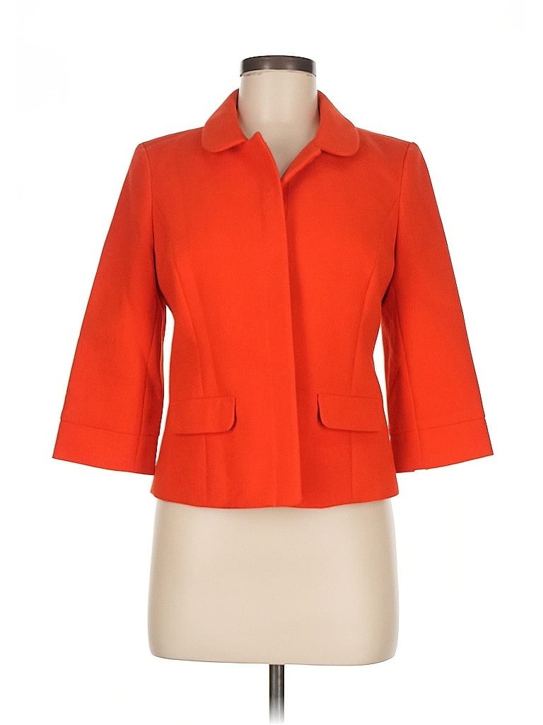 Pre-owned Ann Taylor Loft Blazer Jacket In Orange