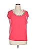 DressBarn Pink Short Sleeve Top Size 1X - photo 1