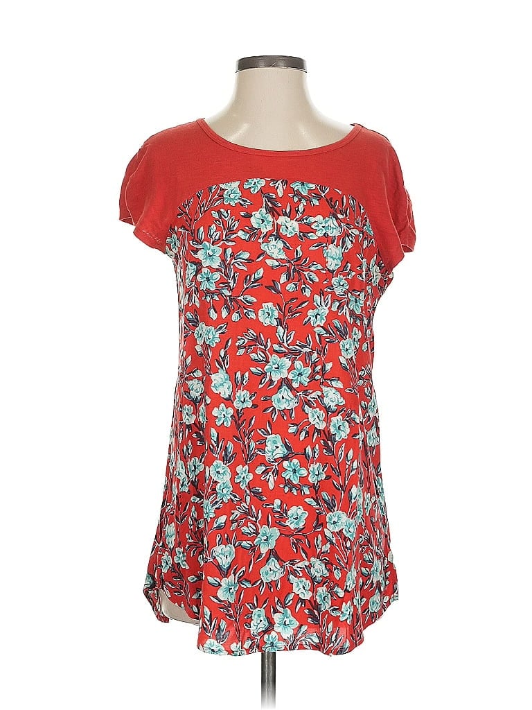 Pre-owned Meadow Rue Short Sleeve T-shirt In Red