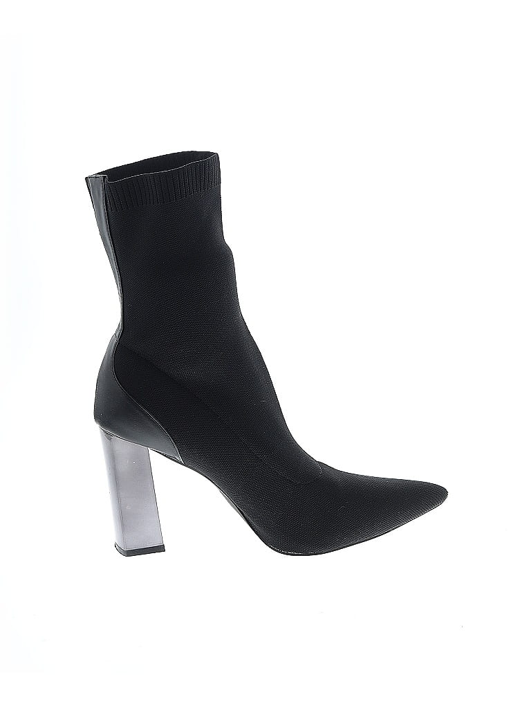 Pre-owned Assorted Brands Boots In Black